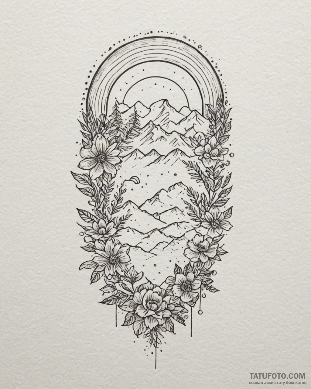 Tattoo sketch a small, stylized rainbow., tat… — эскиз тату (№1753078623_0, 21.07.2025 06:17) — Tatufoto.com