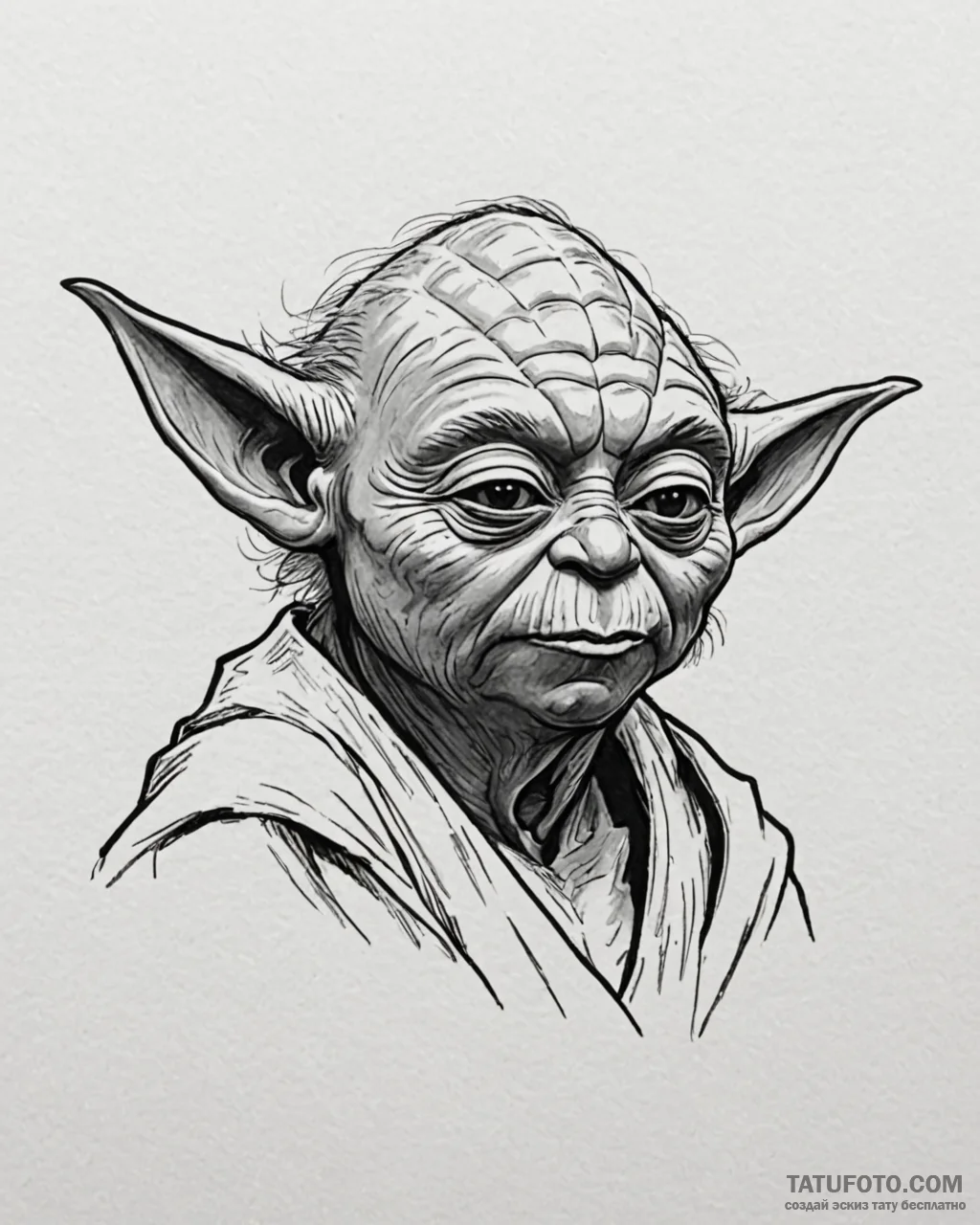 20. sketch of master yoda, deep in thought, h... - эскиз тату (№1753080927_0, 21.07.2025 06:55) — Tatufoto.com