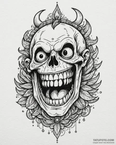 Tattoo design a stylized mimic chest with a h... - эскиз тату (№1753081999_0, 21.07.2025 07:13) — Tatufoto.com
