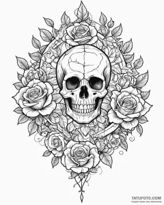 Tattoo design a stylized 'tree of life' from... - эскиз тату (№1753082410_0, 21.07.2025 07:20) — Tatufoto.com