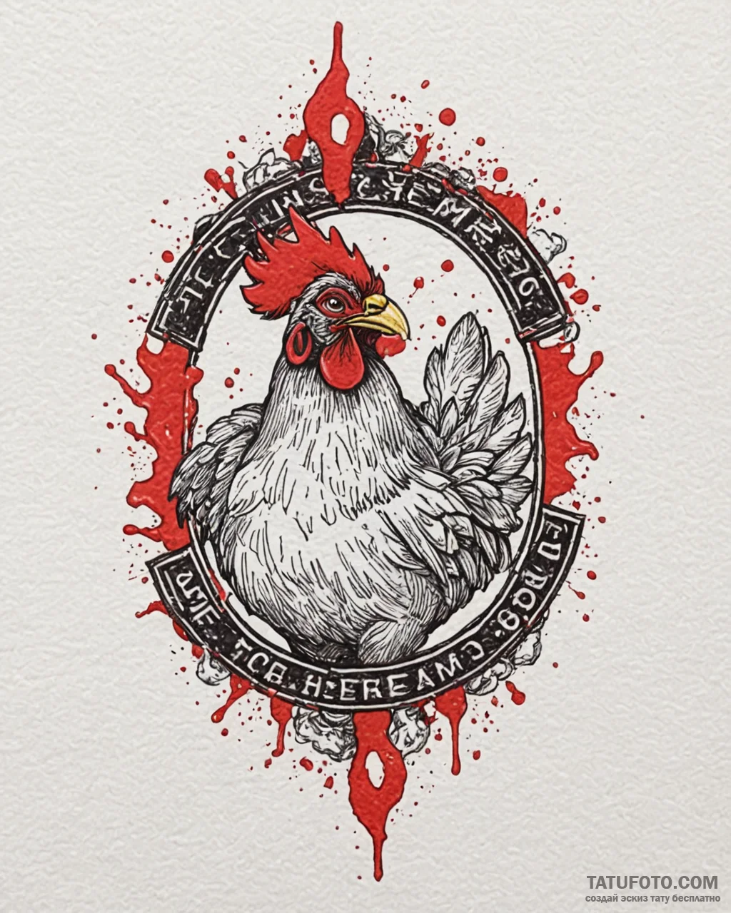 The los pollos hermanos logo, tattoo flash sh... - эскиз тату (№1753084308_0, 21.07.2025 07:51) — Tatufoto.com