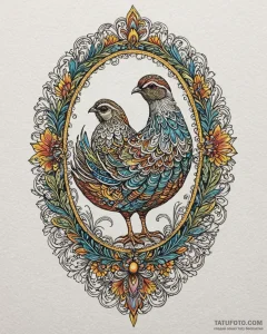 Quail's egg, speckled and delicate, tattoo li... - эскиз тату (№1753085718_0, 21.07.2025 08:15) — Tatufoto.com