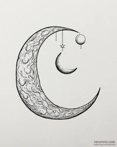 Moon - эскиз тату (№1753086713_0, 21.07.2025 08:31) — Tatufoto.com