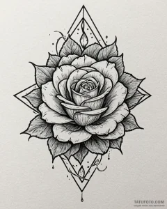 Blood star reflecting in pool, tattoo drawing... - эскиз тату (№1753087790_0, 21.07.2025 08:49) — Tatufoto.com