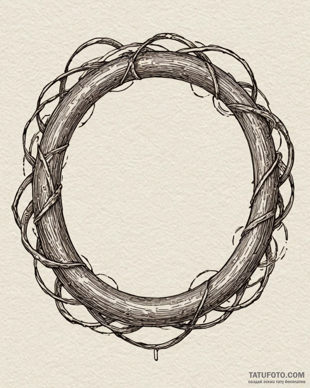 The "one ring" with inscription, concept art... - эскиз тату (№1753093263_0, 21.07.2025 10:21) — Tatufoto.com
