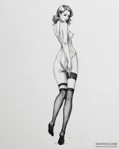 Stockings - эскиз тату (№1753094010_0, 21.07.2025 10:33) — Tatufoto.com