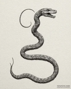X-ray serpent weaving through bone, artistic... - эскиз тату (№1753095004_0, 21.07.2025 10:50) — Tatufoto.com