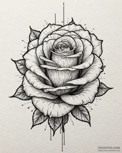 Holographic rose, shimmering with rainbow col... - эскиз тату (№1753095916_0, 21.07.2025 11:05) — Tatufoto.com