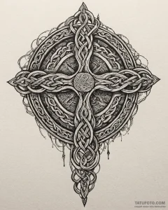A celtic knotwork animal, concept art for tat... - эскиз тату (№1753096828_0, 21.07.2025 11:20) — Tatufoto.com
