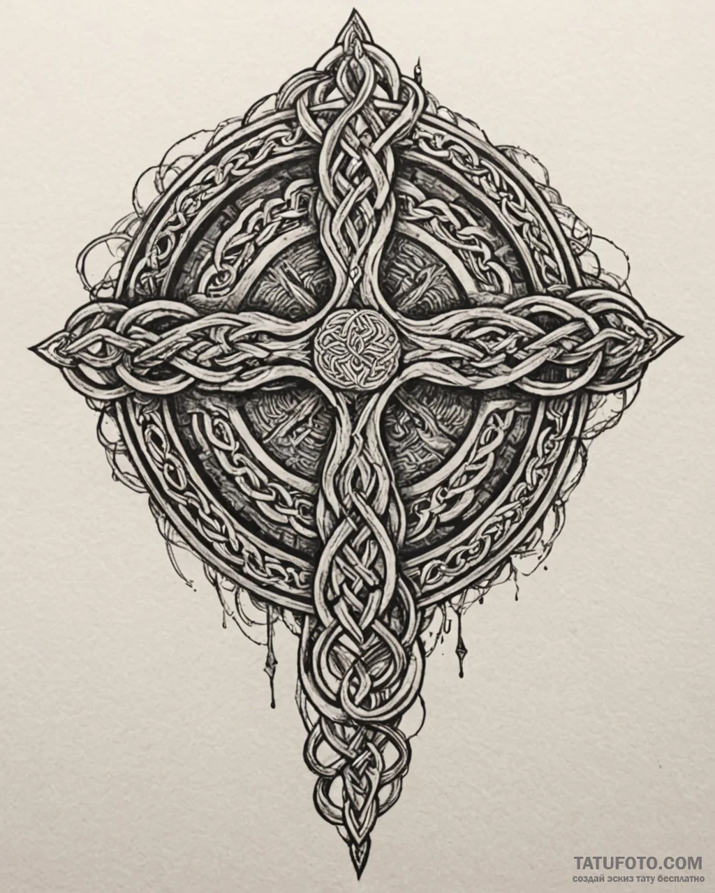 A celtic knotwork animal, concept art for tat… — эскиз тату (№1753096828_0, 21.07.2025 11:20) — Tatufoto.com