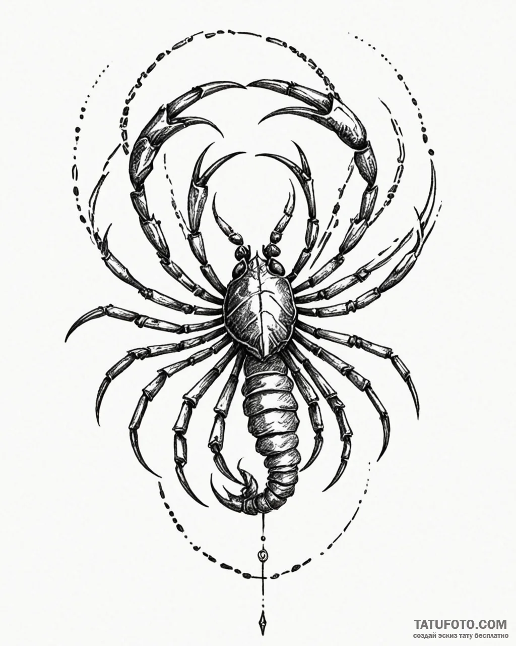 Scorpio - эскиз тату (№1753100824_0, 21.07.2025 12:27) — Tatufoto.com