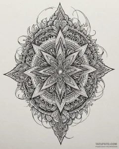 Five-pointed star, tattoo sketch design, on a... - эскиз тату (№1753101413_0, 21.07.2025 12:36) — Tatufoto.com