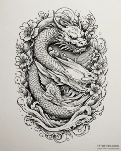 Bas-relief carving of a classical scene, tatt... - эскиз тату (№1753108691_0, 21.07.2025 14:38) — Tatufoto.com