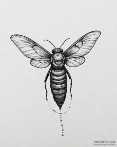 A death's-head hawkmoth, concept art for tatt... - эскиз тату (№1753108778_0, 21.07.2025 14:39) — Tatufoto.com