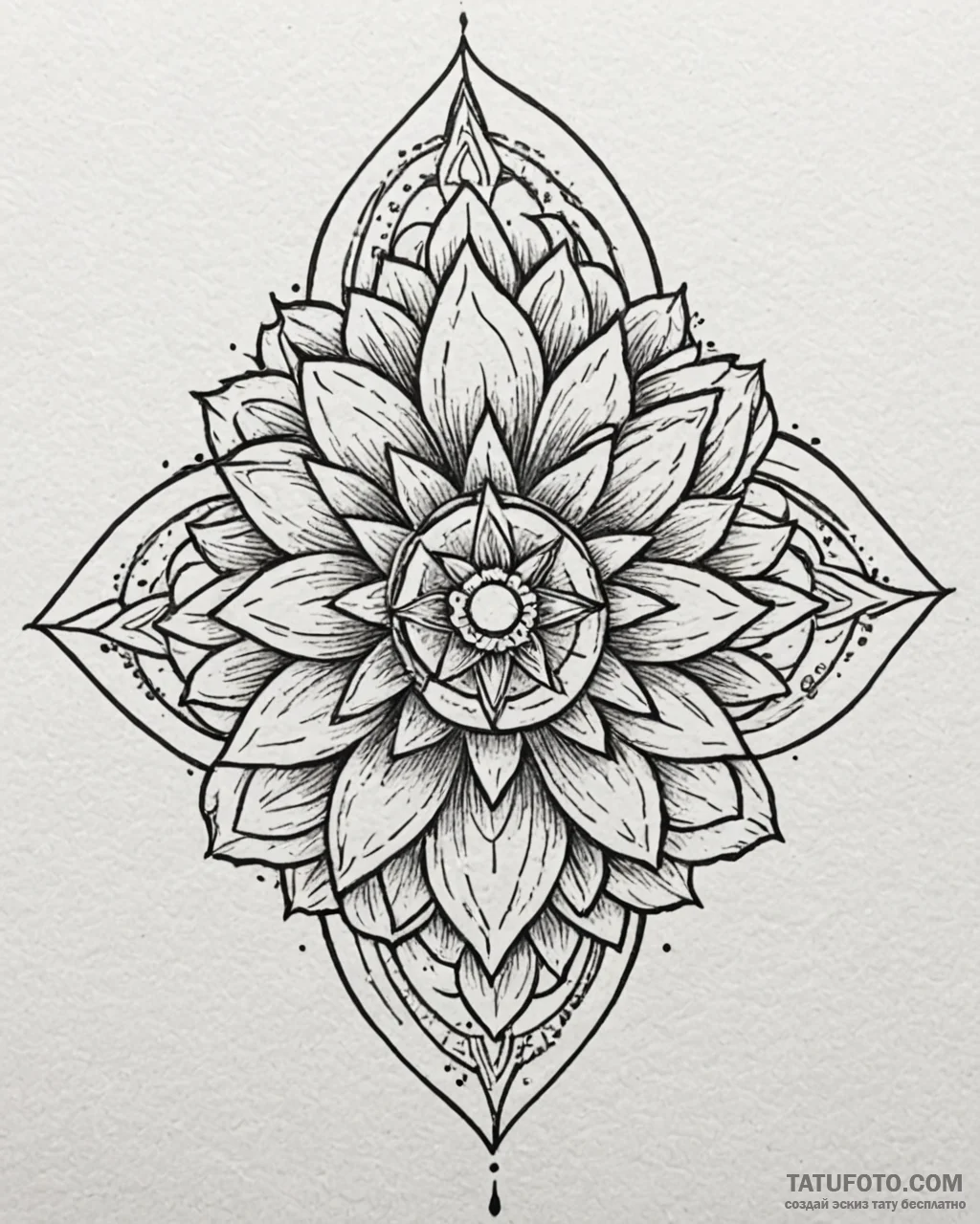 Aloe, tattoo drawing outline, geometric tatto... - эскиз тату (№1753110050_0, 21.07.2025 15:00) — Tatufoto.com