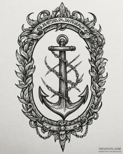 Obsidian scroll bound in chains, tattoo sketc... - эскиз тату (№1753110982_0, 21.07.2025 15:16) — Tatufoto.com