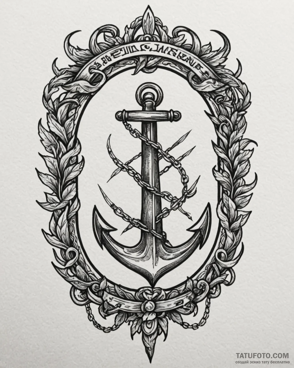 Obsidian scroll bound in chains, tattoo sketc... - эскиз тату (№1753110982_0, 21.07.2025 15:16) — Tatufoto.com