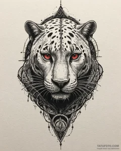 Panther, tattoo drawing outline, on a clean w... - эскиз тату (№1753112166_0, 21.07.2025 15:36) — Tatufoto.com