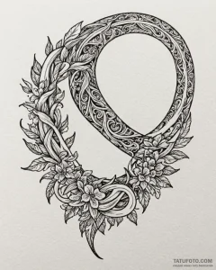 Karambit knife entwined with roots, tattoo fl... - эскиз тату (№1753112759_0, 21.07.2025 15:45) — Tatufoto.com
