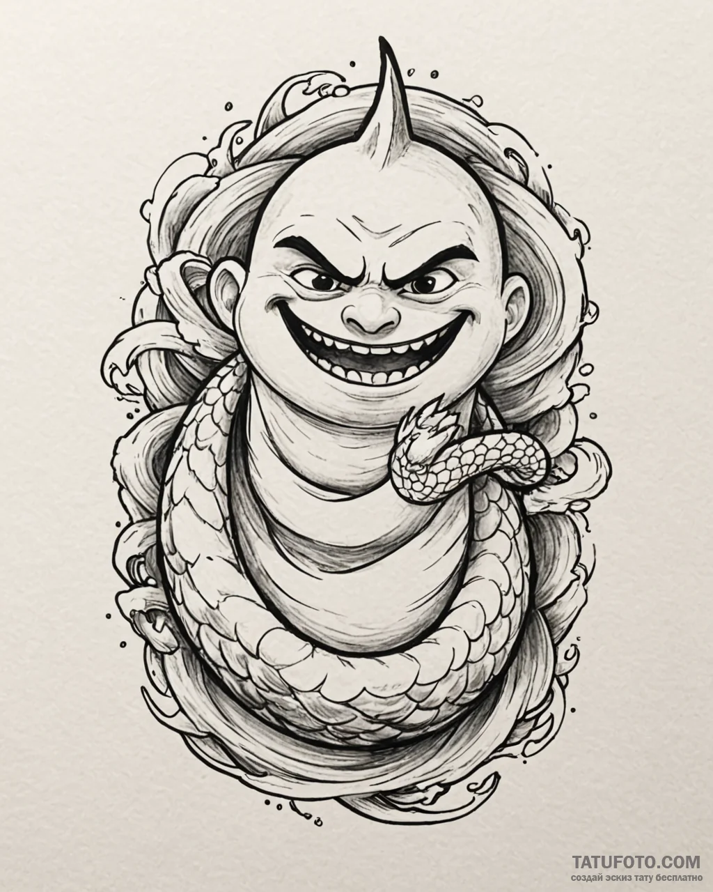 Tattoo sketch, despicable me gru with mischie... - эскиз тату (№1753114283_0, 21.07.2025 16:11) — Tatufoto.com