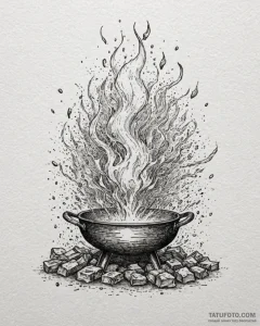 Eskiz.to, tattoo sketch, remy with steam and... - эскиз тату (№1753114534_0, 21.07.2025 16:15) — Tatufoto.com