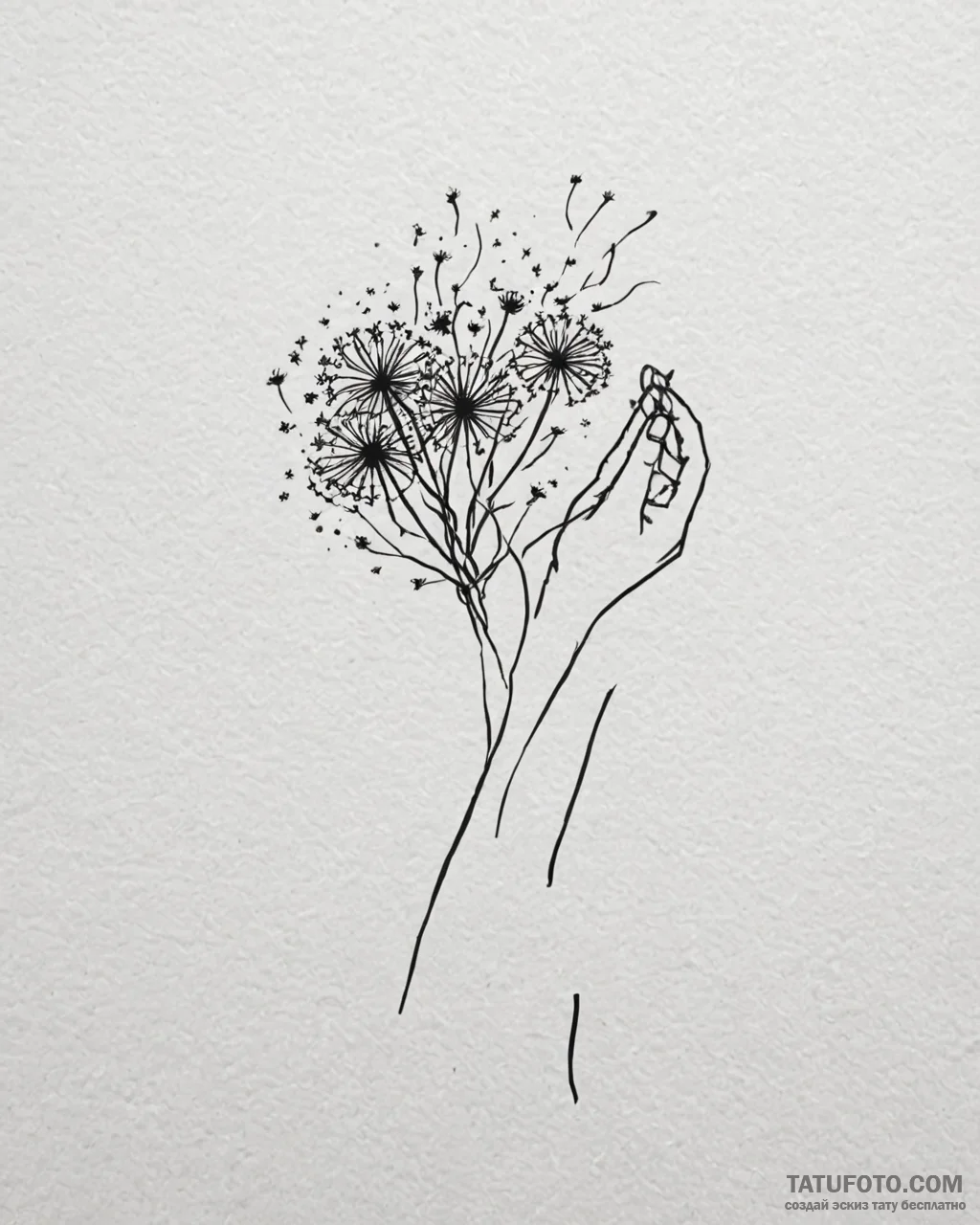 Tat tattoo sketch, dreamer’s silhouette blowi... - эскиз тату (№1753114703_0, 21.07.2025 16:18) — Tatufoto.com