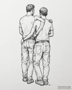 Eskiz.to, tattoo sketch, manny and sid back t... - эскиз тату (№1753114956_0, 21.07.2025 16:22) — Tatufoto.com