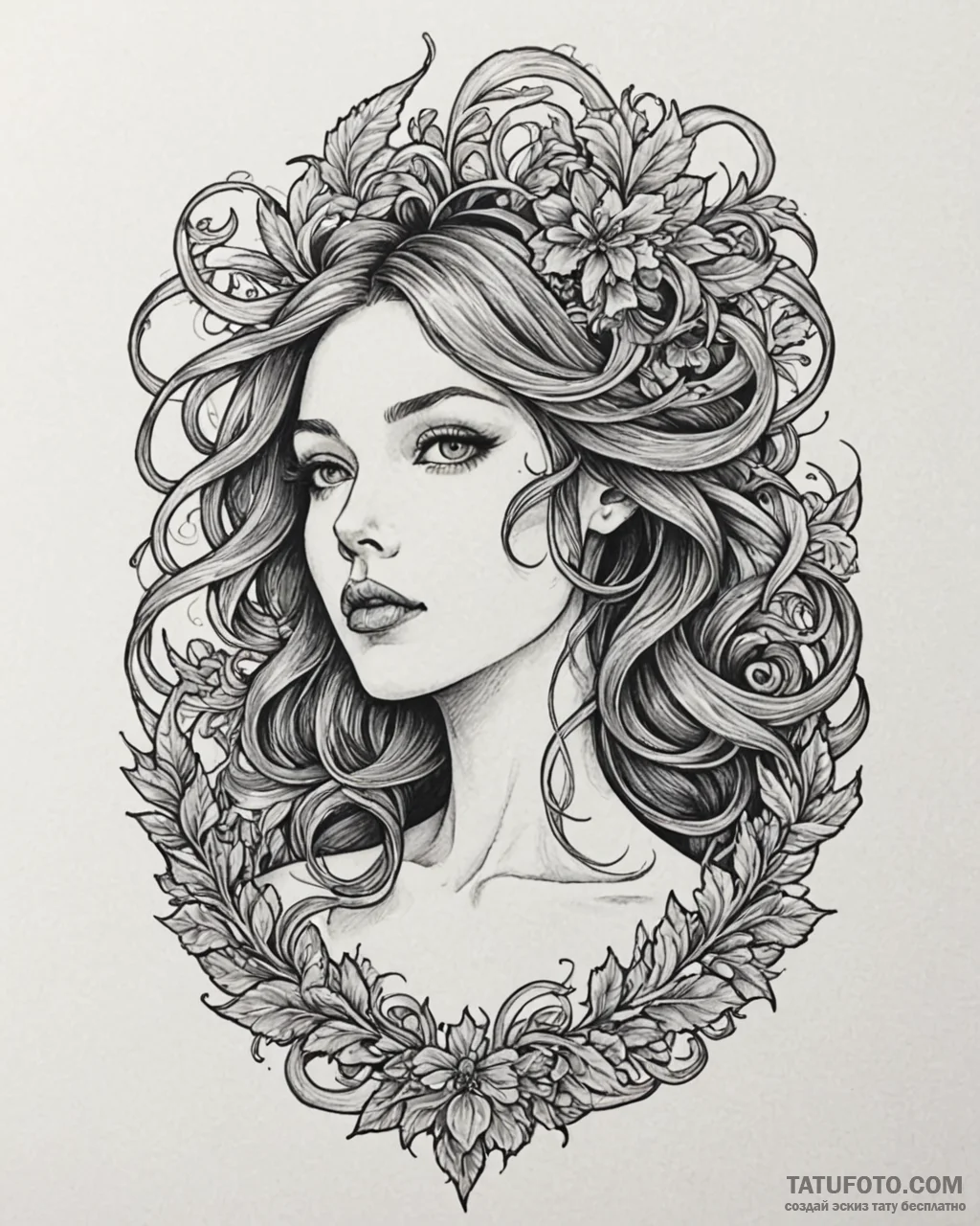 Tattoo sketch, fear with nervous expression a... - эскиз тату (№1753115546_0, 21.07.2025 16:32) — Tatufoto.com
