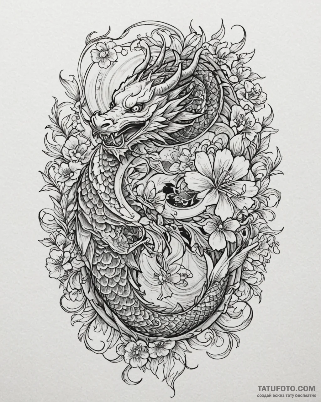 Tat tattoo sketch, intricate religious orname... - эскиз тату (№1753116392_0, 21.07.2025 16:46) — Tatufoto.com