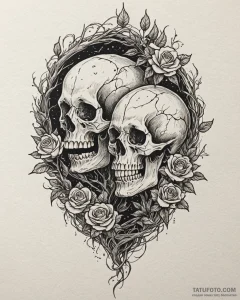Tat tattoo sketch, mysterious forest spirits... - эскиз тату (№1753117153_0, 21.07.2025 16:59) — Tatufoto.com