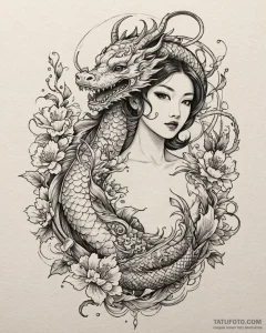 Tattoo sketch, lucy wilde with spy gadgets, d... - эскиз тату (№1753117490_0, 21.07.2025 17:04) — Tatufoto.com