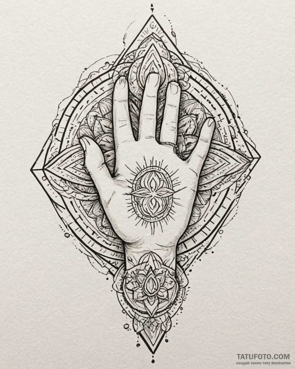 Tat tattoo sketch, macha’s hand reaching out... - эскиз тату (№1753119437_0, 21.07.2025 17:37) — Tatufoto.com