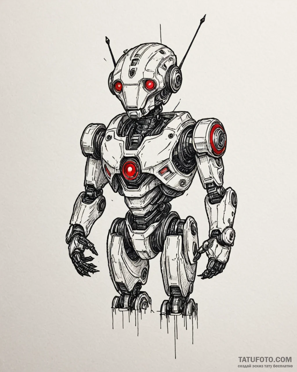 Eskiz.to, tattoo sketch, rodney building robo... - эскиз тату (№1753119861_0, 21.07.2025 17:44) — Tatufoto.com
