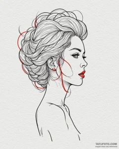 красная (turning red, 2022), tattoo drawing o... - эскиз тату (№1753121186_0, 21.07.2025 18:06) — Tatufoto.com
