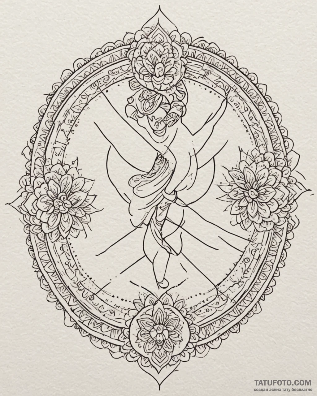 Tat tattoo sketch, benny jumping with joy, li... - эскиз тату (№1753121765_0, 21.07.2025 18:16) — Tatufoto.com