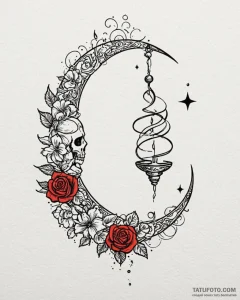 Tat tattoo sketch, hookah smoke spiraling int... - эскиз тату (№1753122401_0, 21.07.2025 18:26) — Tatufoto.com