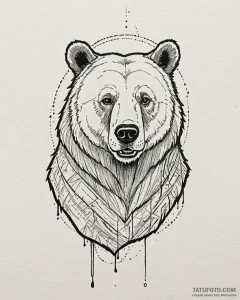 братец медвежонок (brother bear, 2003), tatto... - эскиз тату (№1753124430_0, 21.07.2025 19:00) — Tatufoto.com