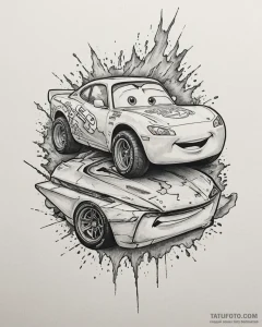 Eskiz.to, tattoo sketch, lightning mcqueen an... - эскиз тату (№1753124769_0, 21.07.2025 19:06) — Tatufoto.com