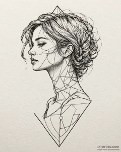 Tattoo sketch, riley’s head silhouette filled... - эскиз тату (№1753126296_0, 21.07.2025 19:31) — Tatufoto.com