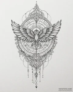 Tattoo sketch, soul piano keys forming wings,... - эскиз тату (№1753128503_0, 21.07.2025 20:08) — Tatufoto.com