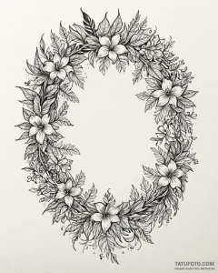 Tat tattoo sketch, dense jungle vines entwine... - эскиз тату (№1753129525_0, 21.07.2025 20:25) — Tatufoto.com