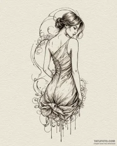 Tat tattoo sketch, fashion designer’s sketchb... - эскиз тату (№1753130541_0, 21.07.2025 20:42) — Tatufoto.com