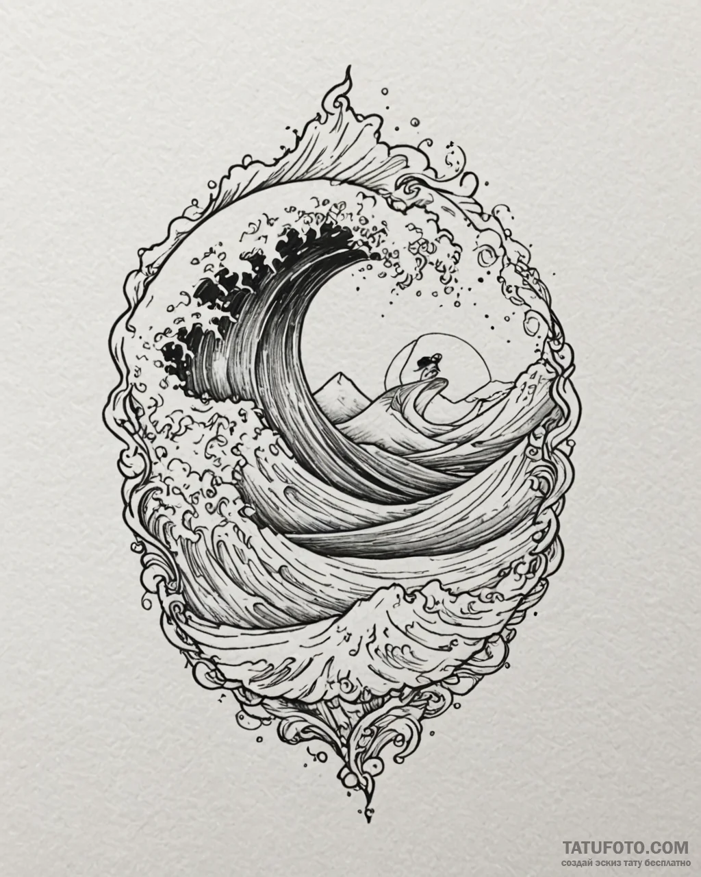 Tattoo sketch, vanellope surfing internet wav... - эскиз тату (№1753132238_0, 21.07.2025 21:10) — Tatufoto.com