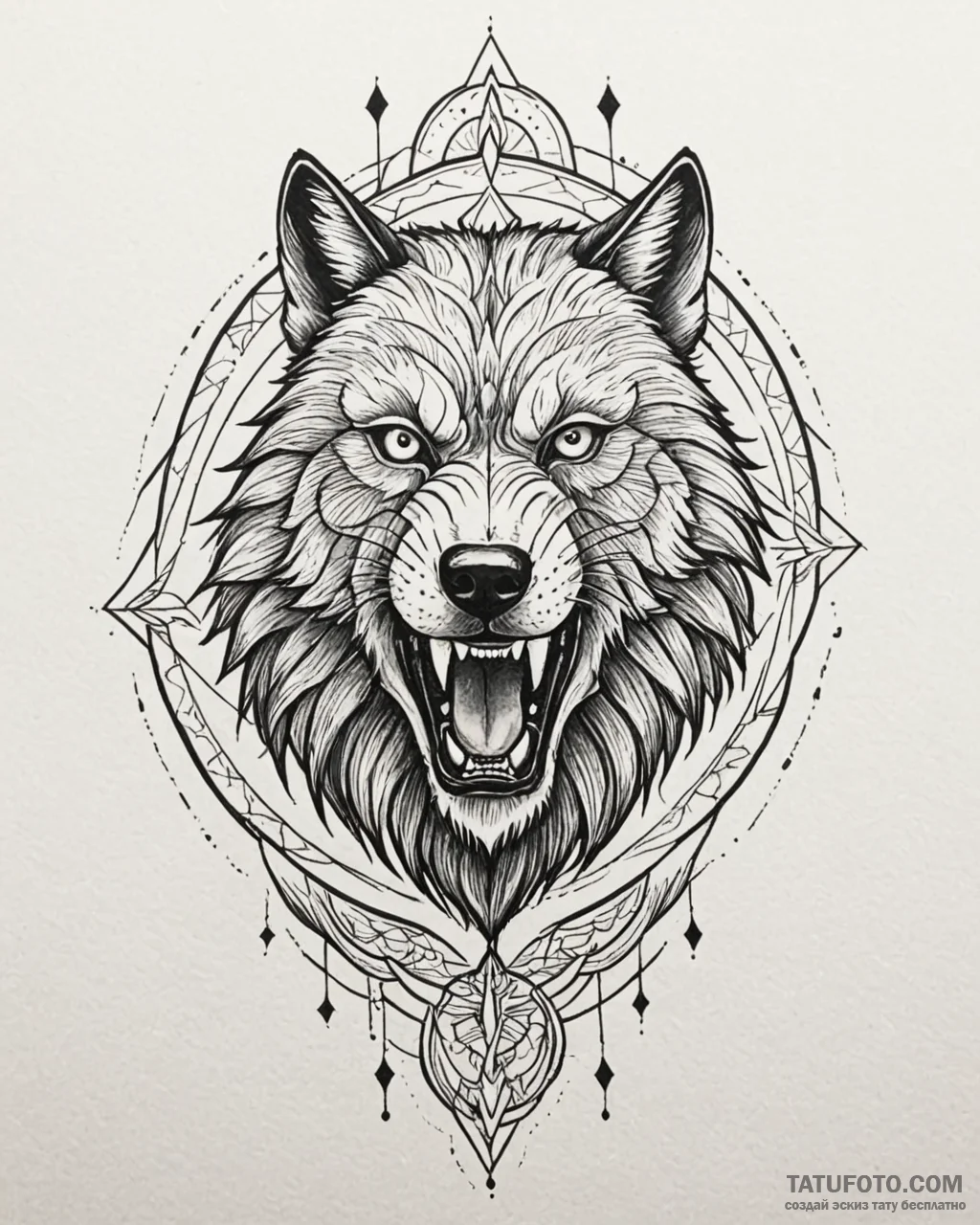 Tat tattoo sketch, werewolf mid-transformatio... - эскиз тату (№1753133013_0, 21.07.2025 21:23) — Tatufoto.com