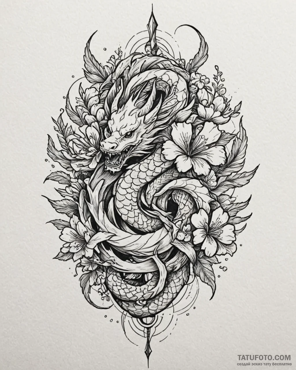 Tattoo sketch, crossed anchors entwined with... - эскиз тату (№1753133357_0, 21.07.2025 21:29) — Tatufoto.com