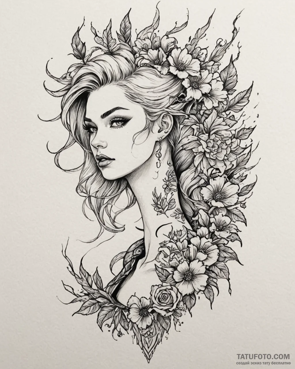 Tat tattoo sketch, alternative model with bol... - эскиз тату (№1753136950_0, 21.07.2025 22:29) — Tatufoto.com