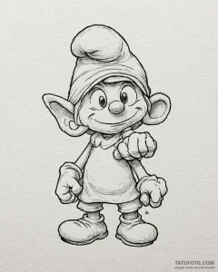 смурфики (the smurfs, 2011), tattoo sketch de... - эскиз тату (№1753138219_0, 21.07.2025 22:50) — Tatufoto.com