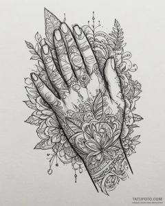 Tat tattoo sketch, designer’s hand sketching... - эскиз тату (№1753141461_0, 21.07.2025 23:44) — Tatufoto.com