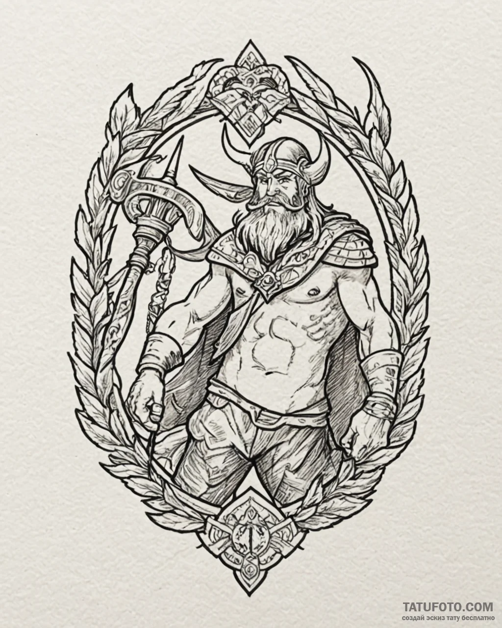 астерикс и викинги (asterix and the vikings,... - эскиз тату (№1753147127_0, 22.07.2025 01:18) — Tatufoto.com