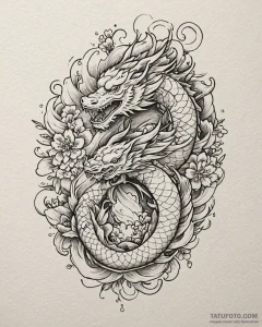 зоозащитник, tattoo line art, irezumi japanes... - эскиз тату (№1753148746_0, 22.07.2025 01:45) — Tatufoto.com